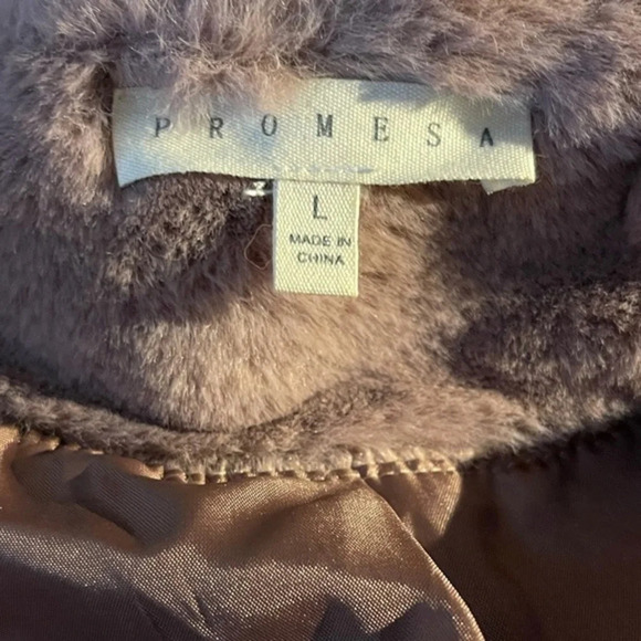 Promesa Studded Teddy Jacket, Mauve, Large - Picture 11 of 11